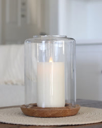 Mango Wood Base Hurricane