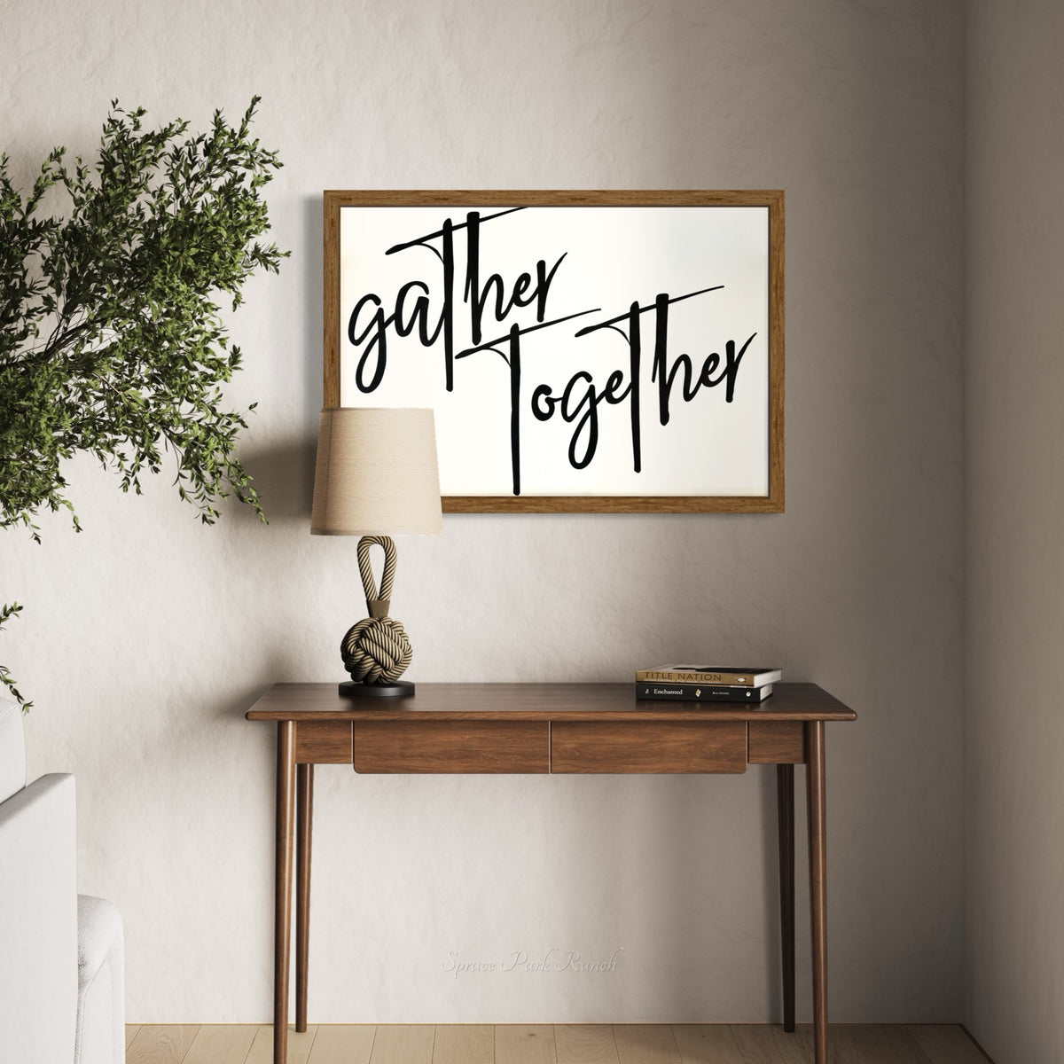 Gather Together Wood Sign Extra Large
