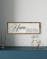 Home Where Love Resides Sign
