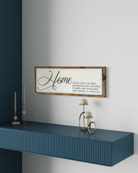 Home Where Love Resides Sign