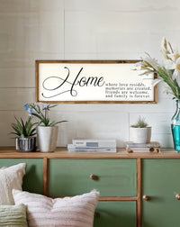 Home Where Love Resides Sign
