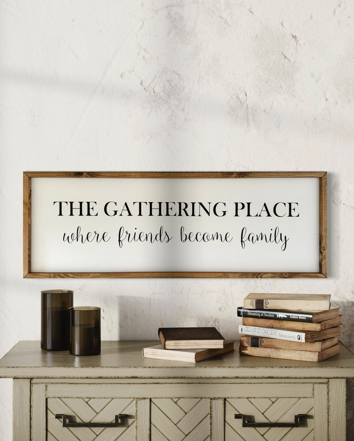 The Gathering Place Wood Sign