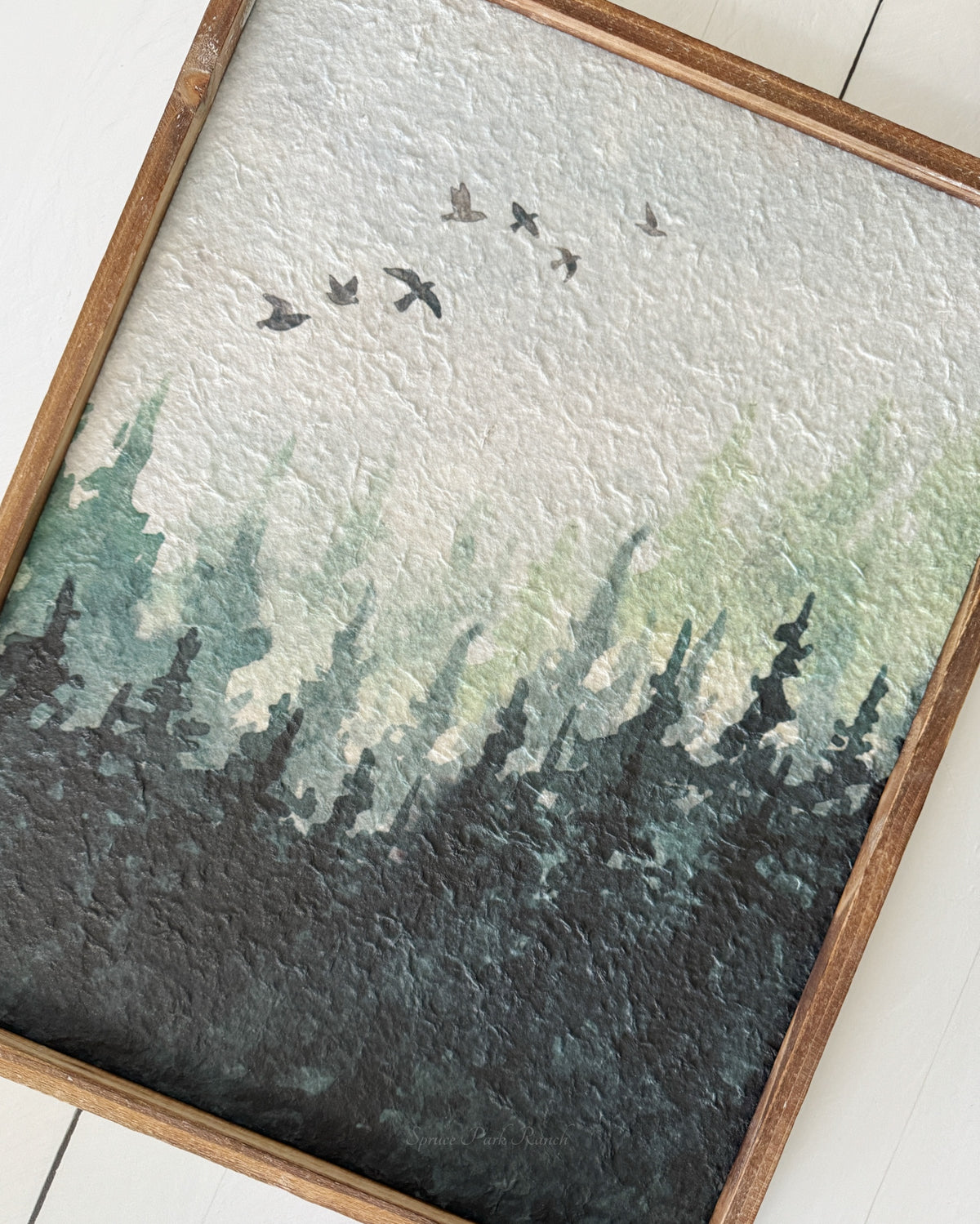 Watercolour Forest Wall Decor
