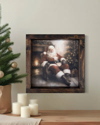 Santa's Evening Glow Canvas Print