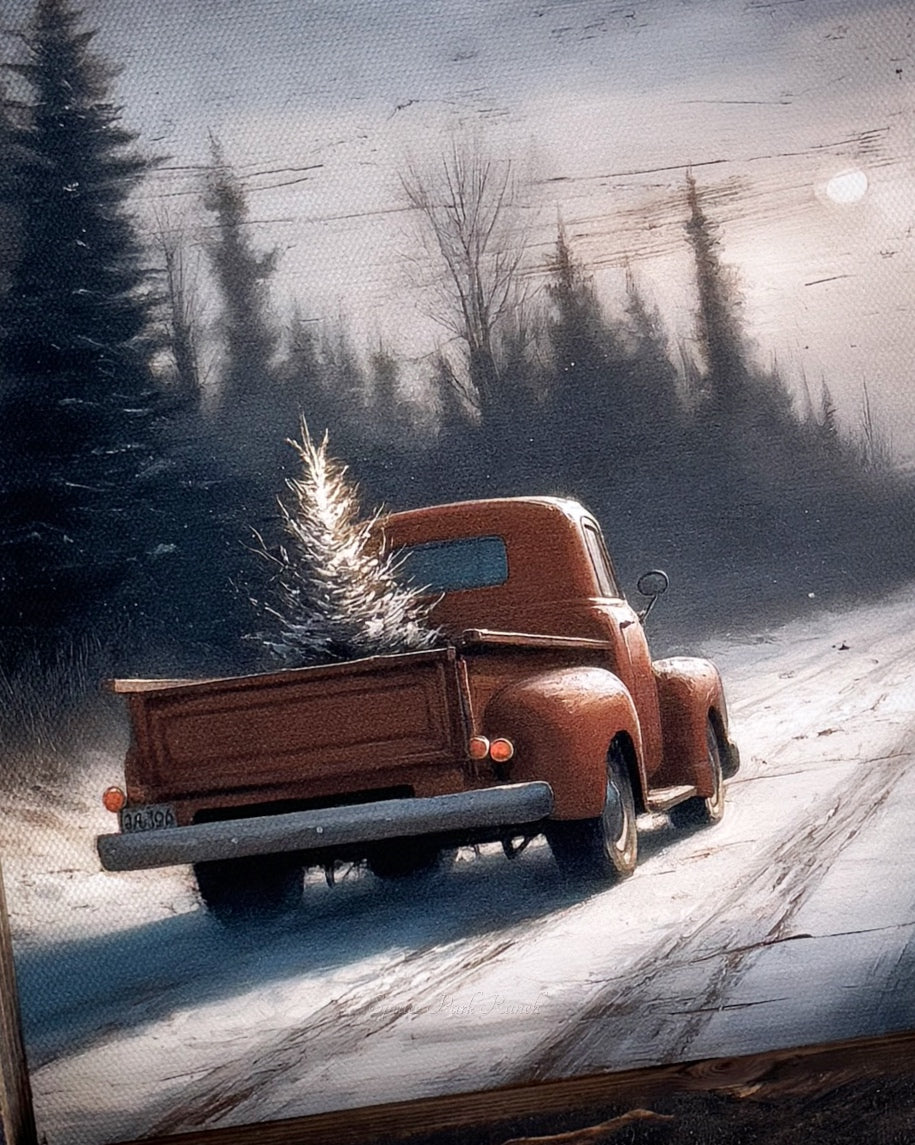 Winter's Way Home Canvas Print