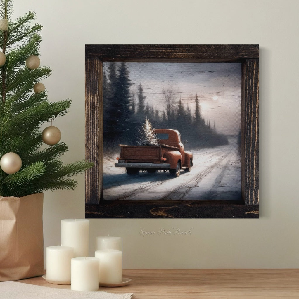 Winter's Way Home Canvas Print