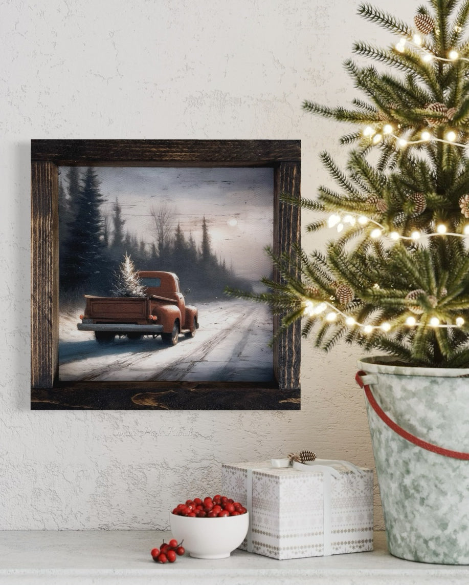 Winter's Way Home Canvas Print