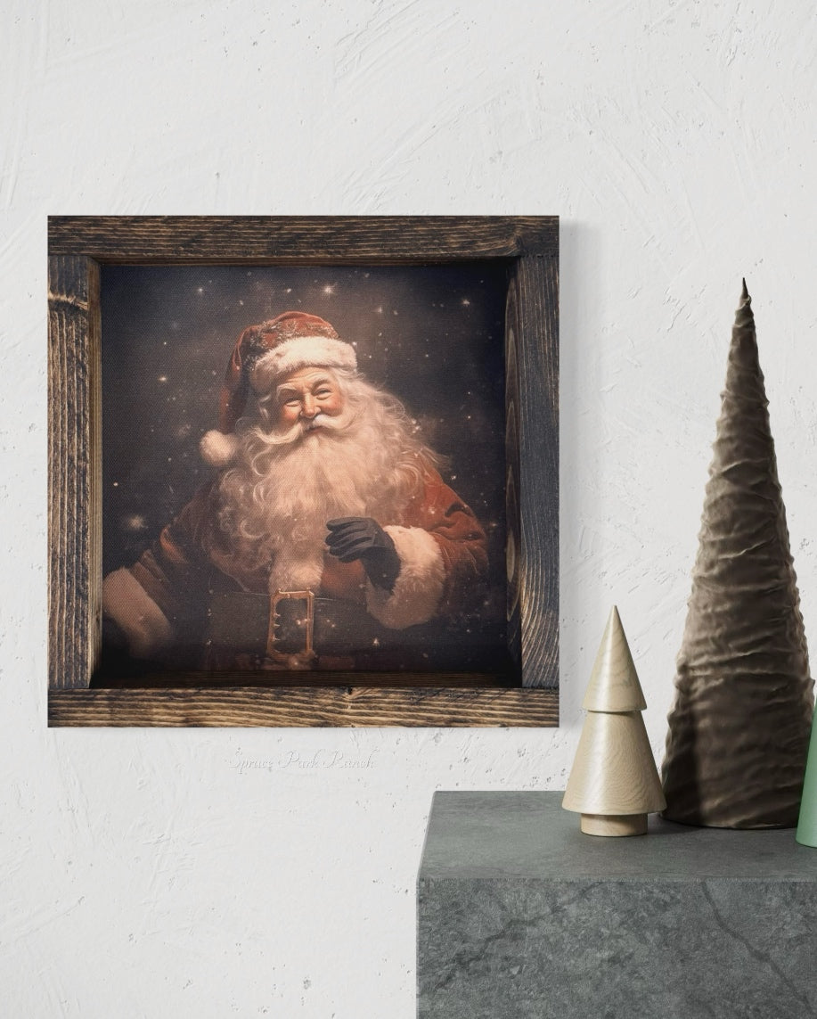 Vintage Santa Canvas Print