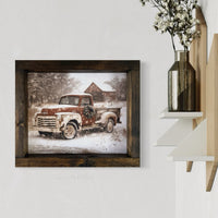 Wreath and Rust Canvas Print