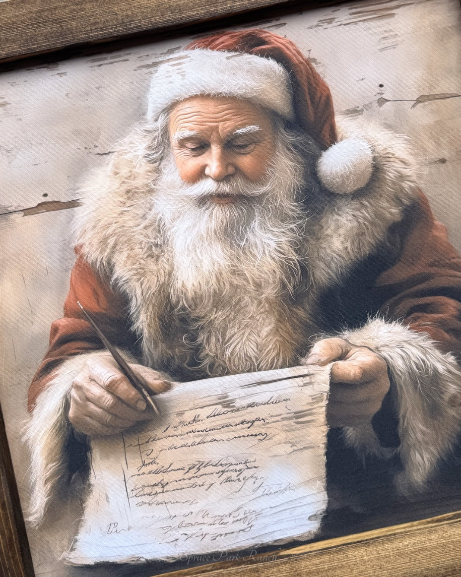 Signed by the Claus Canvas Print