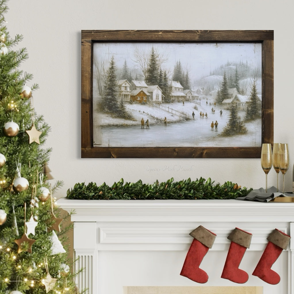 Skaters of Pine Hill Canvas Print