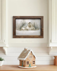 The Winter Barn Canvas Print
