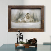 The Winter Barn Canvas Print