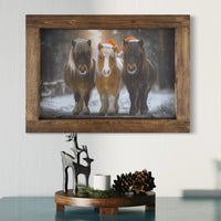 Festive Trio Canvas Print Landscape