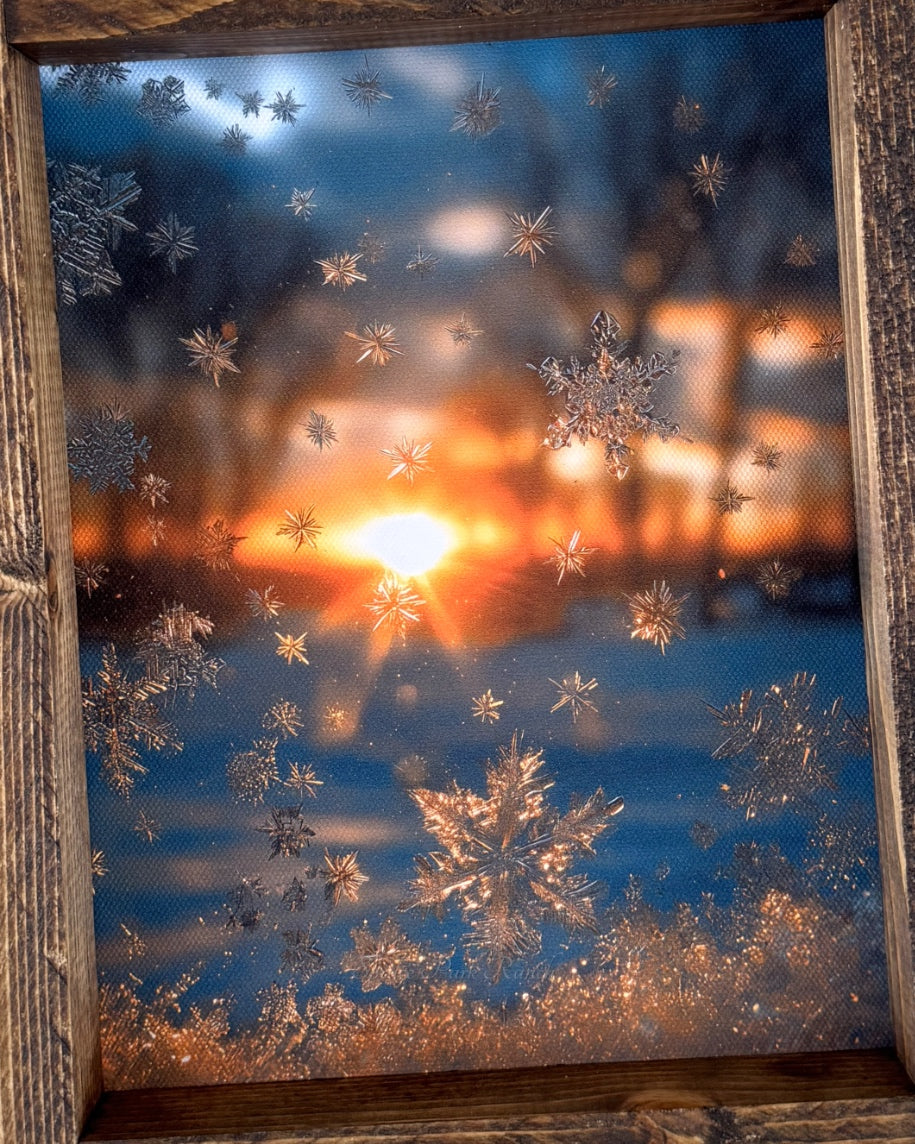 Frostlight Glow Canvas Print