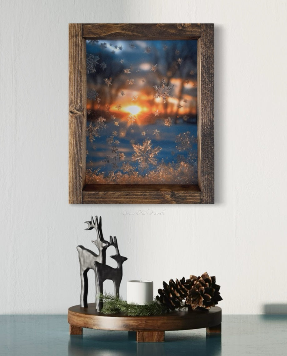 Frostlight Glow Canvas Print