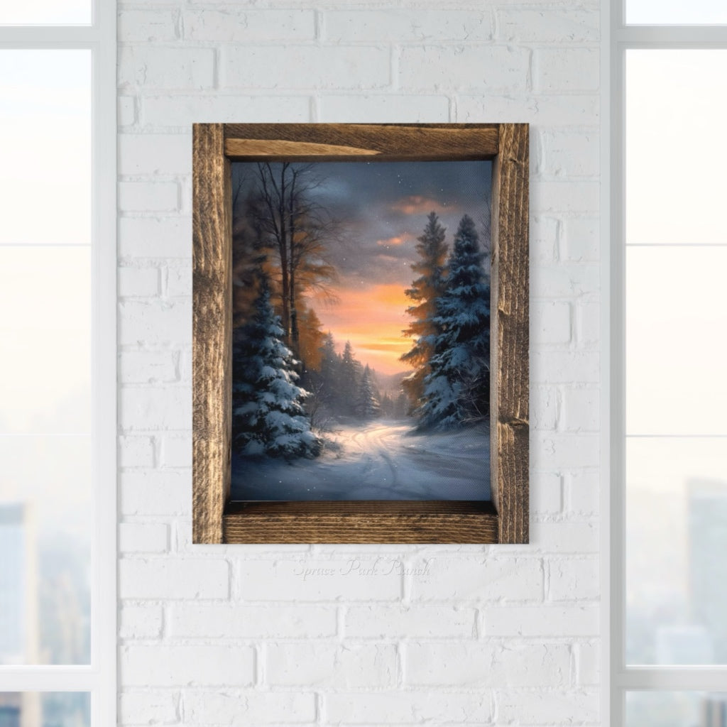 Sunset Pinescape Canvas Print