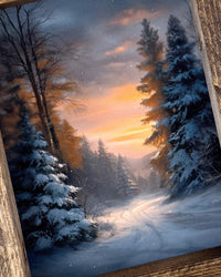 Sunset Pinescape Canvas Print