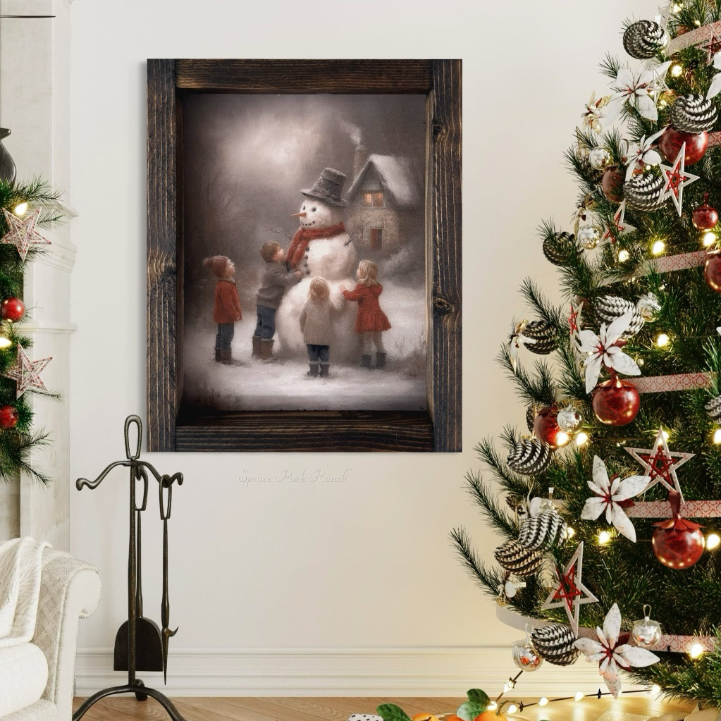 Frosty Friends Canvas Print