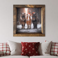 Festive Trio Canvas Print Square