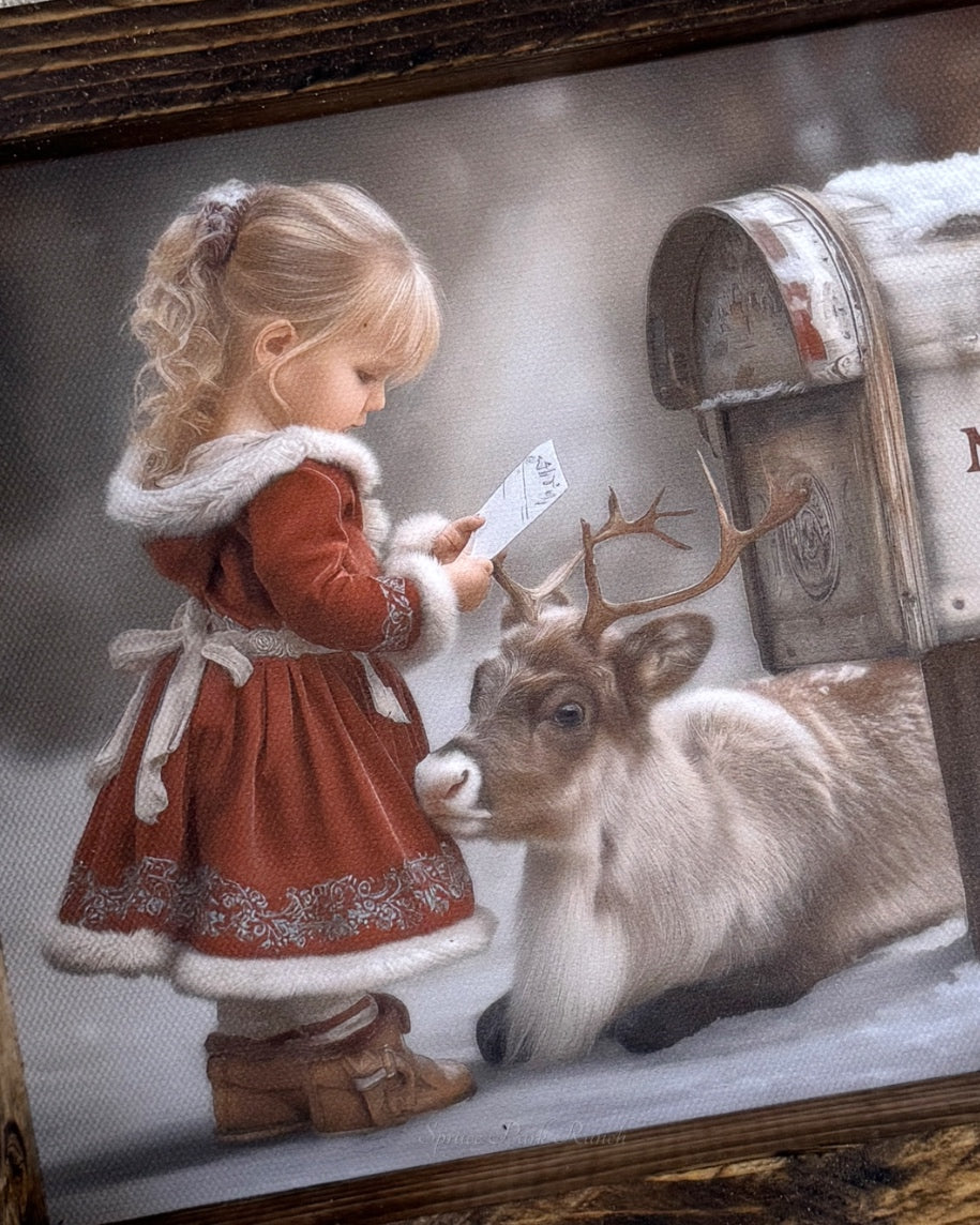 Reindeer Helper Canvas Print