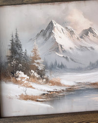 Winter's Fold Canvas Print