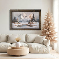 Winter's Fold Canvas Print