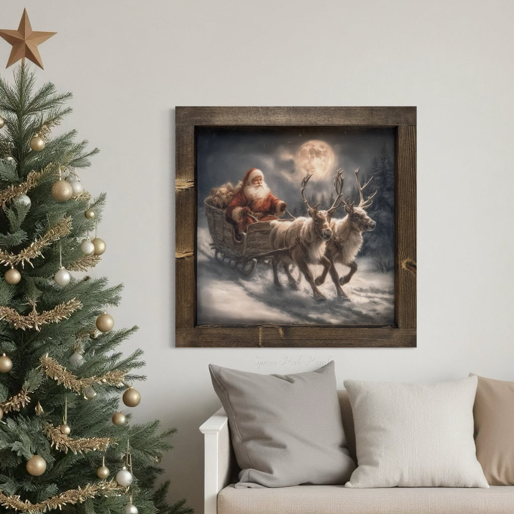 Sleighbound Glow Canvas Print