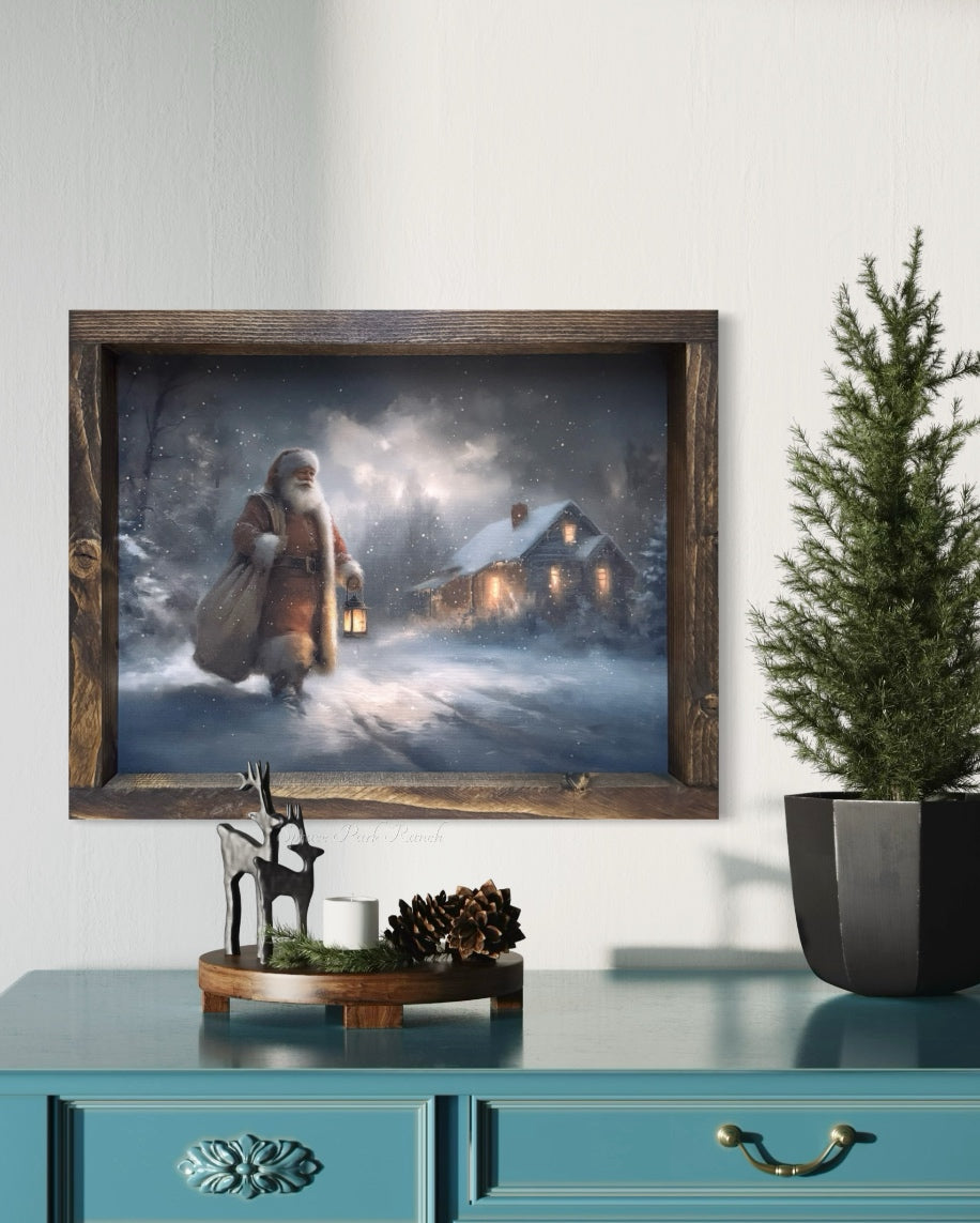Lanternlit Avenue Canvas Print