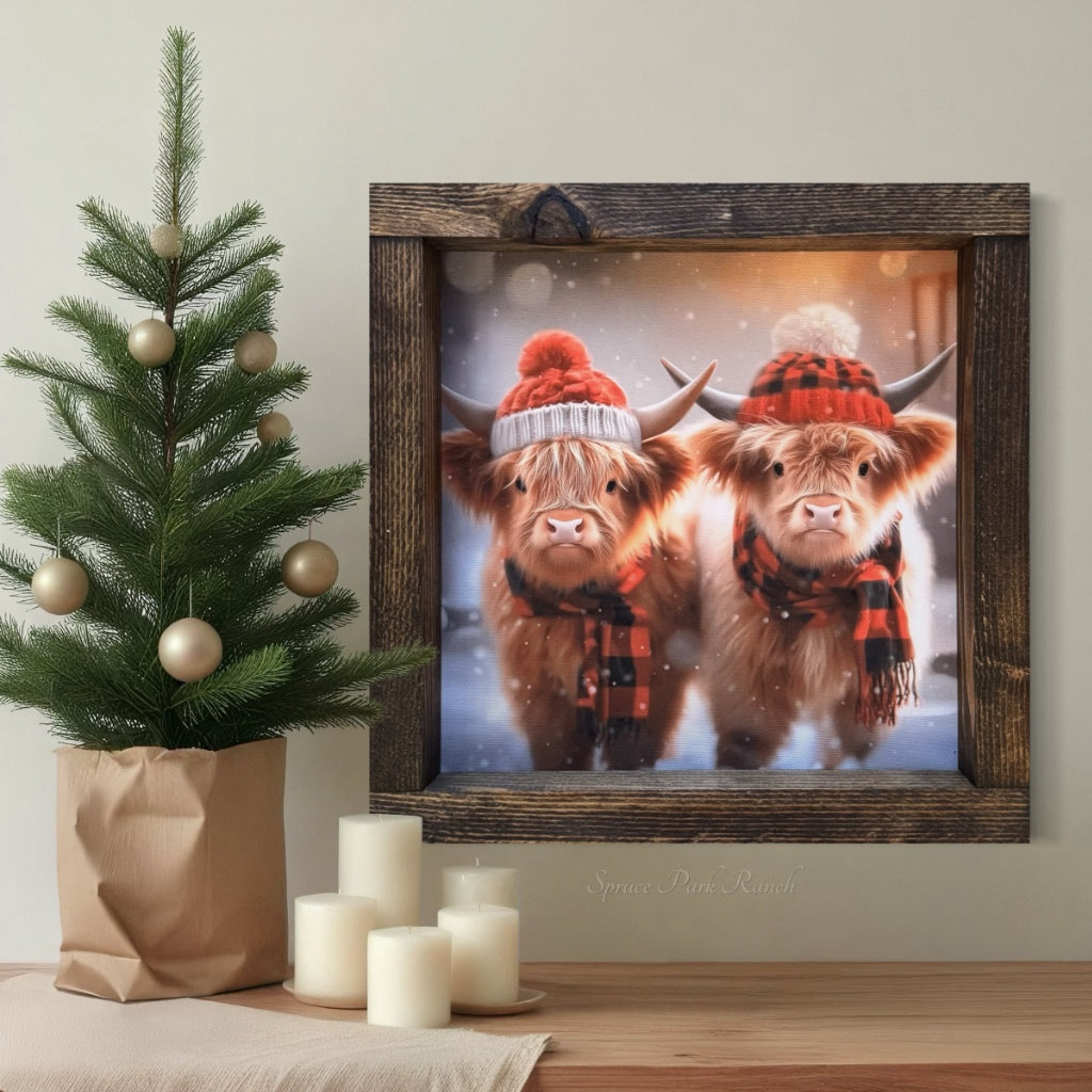 Highland Holiday Canvas Print