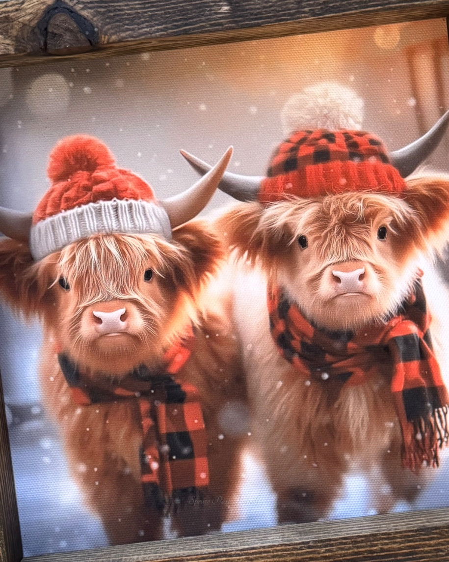 Highland Holiday Canvas Print