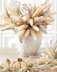 Distressed White Ceramic Vase