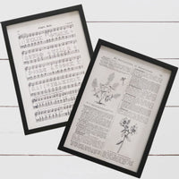 Reversible Jingle Bells and Flowers Wood Sign