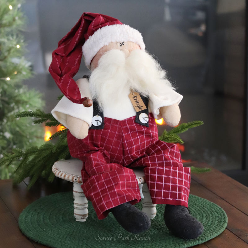 Kringle Sitting Whimsy Santa Clause