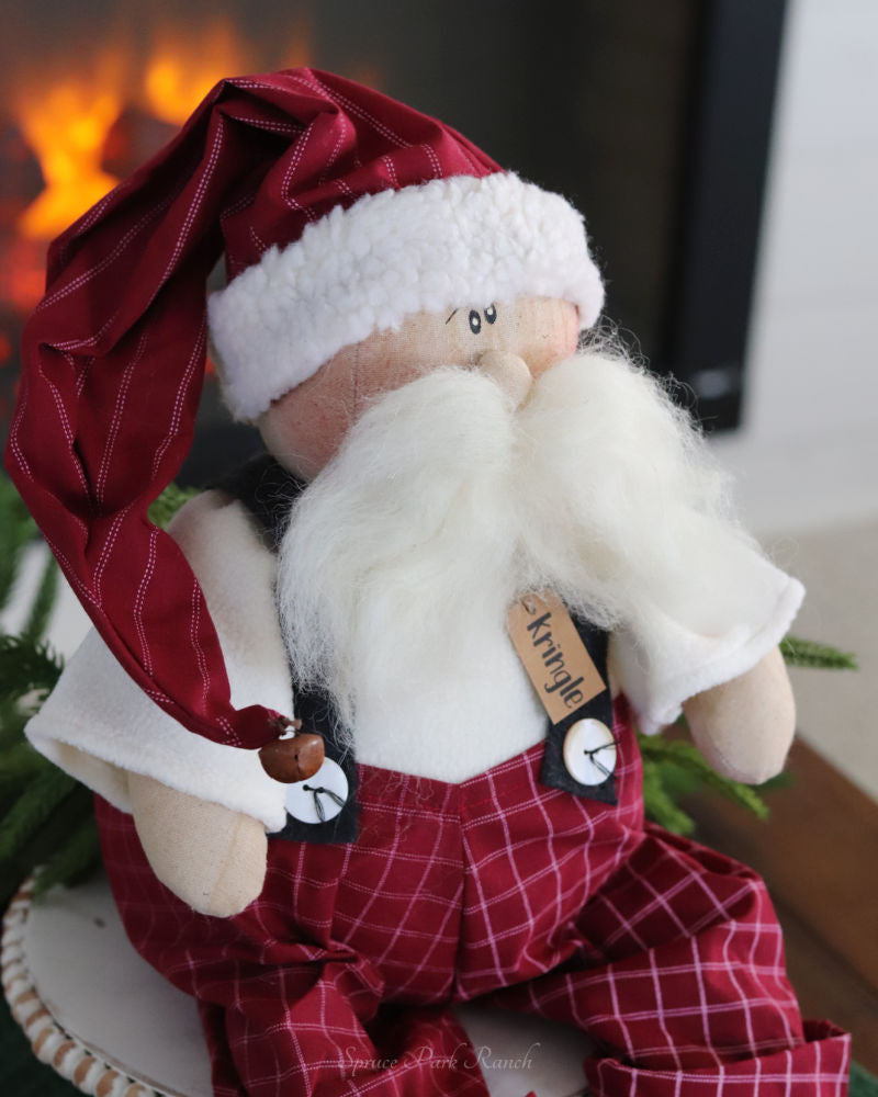 Kringle Sitting Whimsy Santa Clause