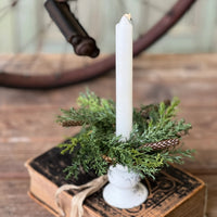 Prickly Pine Candle Ring 6"