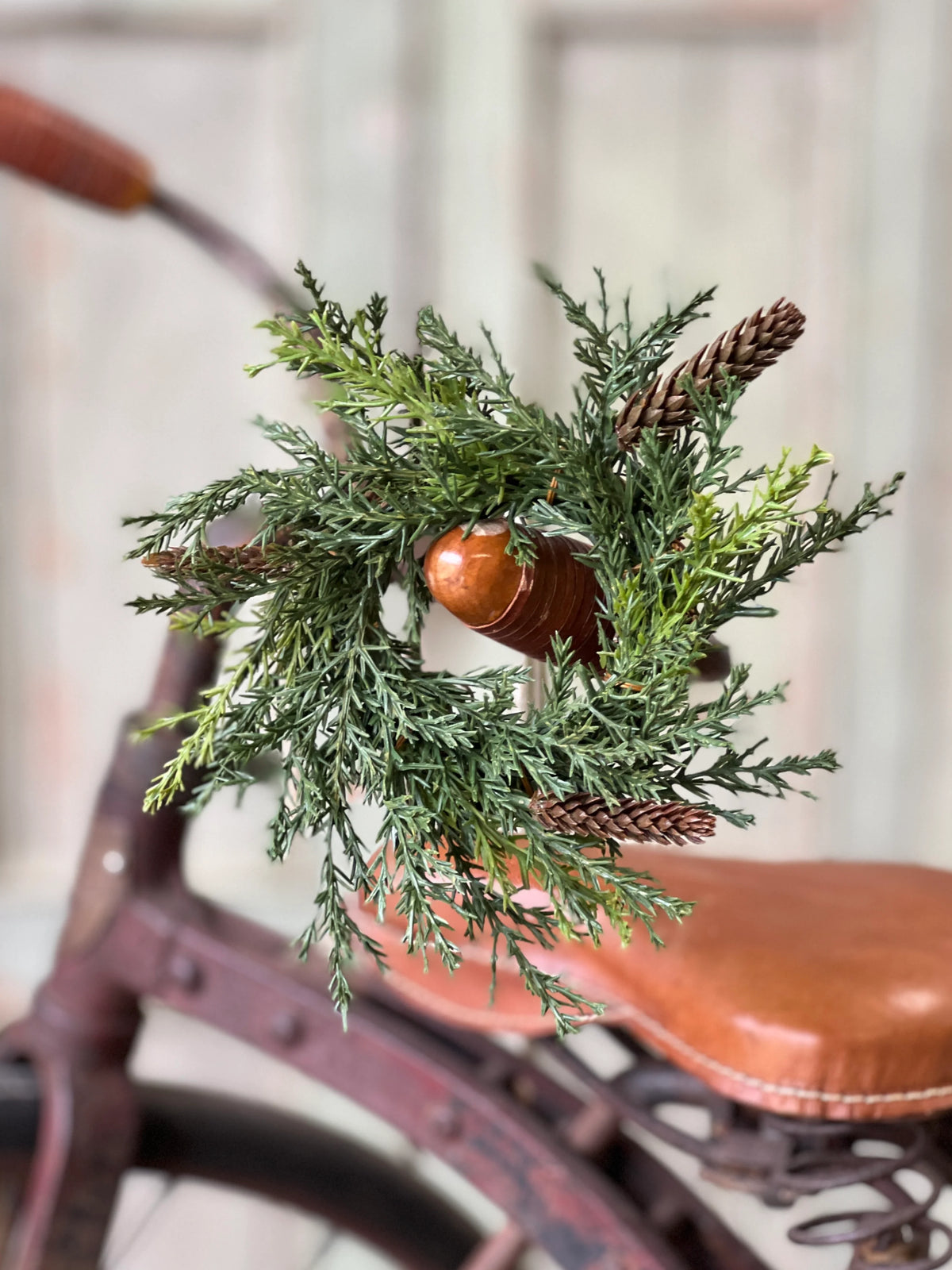 Prickly Pine Candle Ring 6"