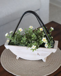 Metal and Wood A-Frame Lantern