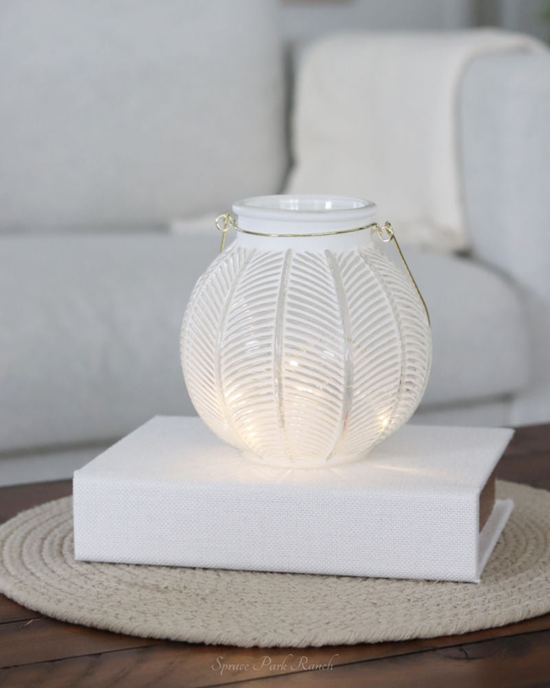 Lighted Glass Lantern