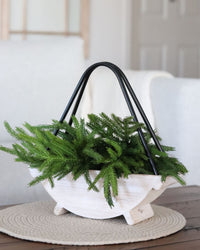 Metal and Wood A-Frame Lantern