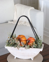 Metal and Wood A-Frame Lantern