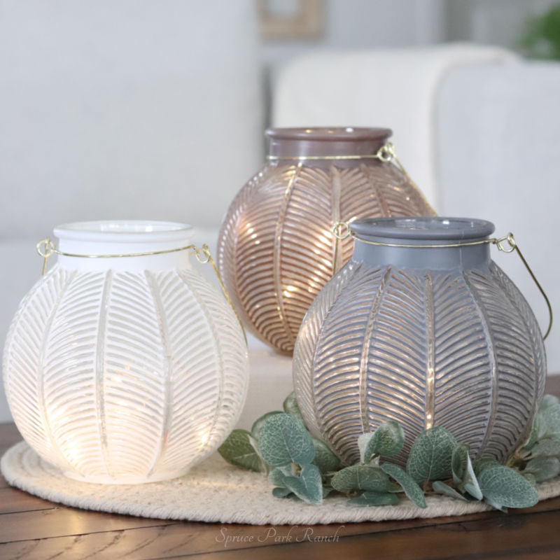 Lighted Glass Lantern