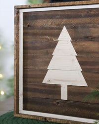 Lathe Tree Wood Sign