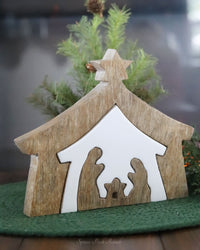 Layered Nativity Wood Block Set
