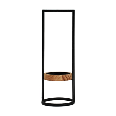 Iron Frame Candle Riser Black