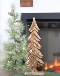 Dark Mango Wood Tree on Stand