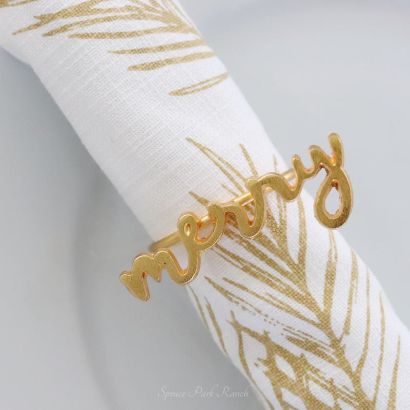 Napkin Ring Merry