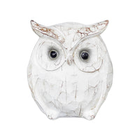 Antiqued Distressed Resin Owl
