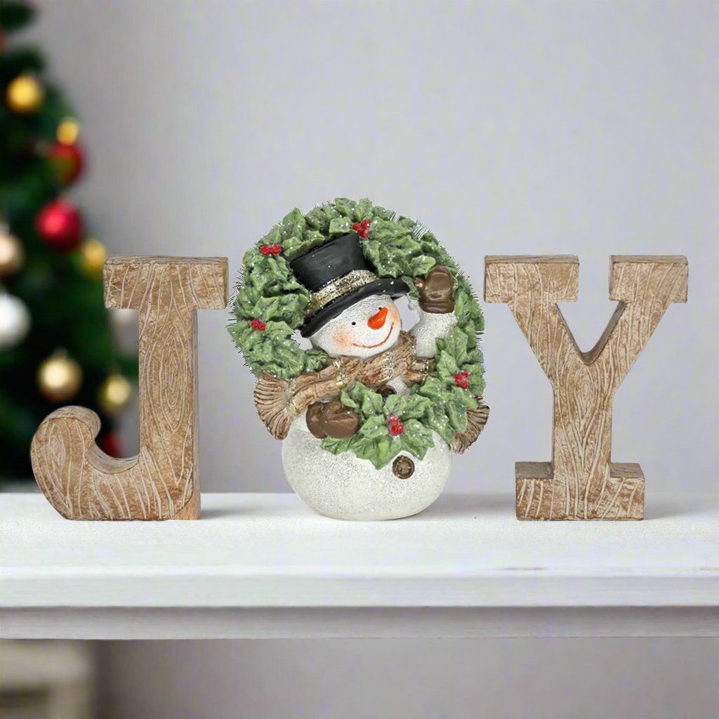 Snowman Joy Tabletop Decor