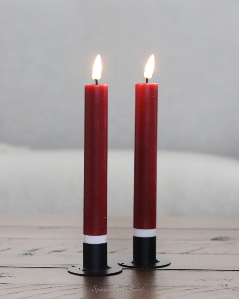 Deluxe Home Bordeaux LED Candles